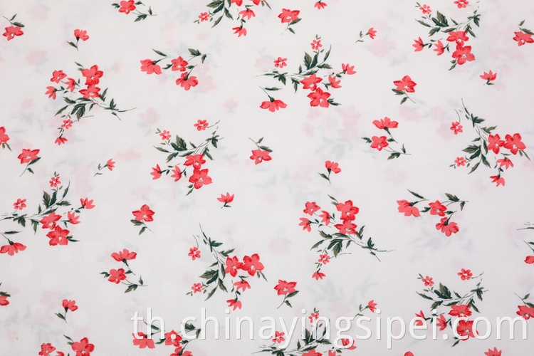 คุณภาพสูง 125gsm Jacquard Printing Clothing Eco Print Fabric สำหรับชุดเดรส